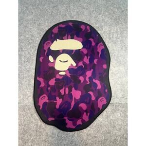 Bape Big Head Purple Rug